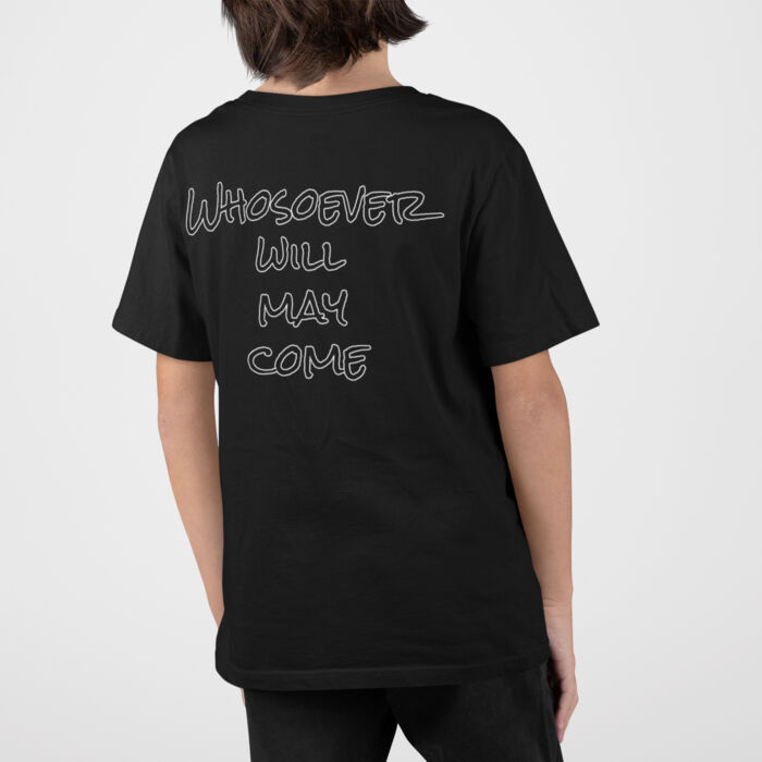 Cotten Crew Neck (with rear print) - curve cut Thumbnail