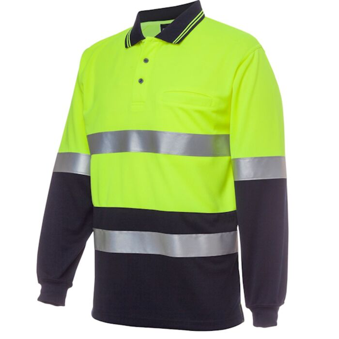 JBs Wear Hi Vis L/S Polo (D+N) Thumbnail